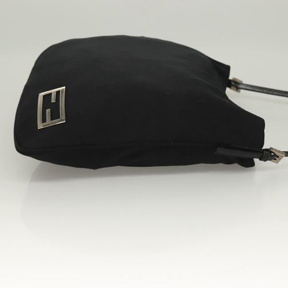 FENDI Shoulder Bag Nylon Black Silver - Picture 4 of 13
